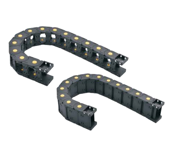 Chaîne porte-câbles flexible en nylon noir iHF pour CNC